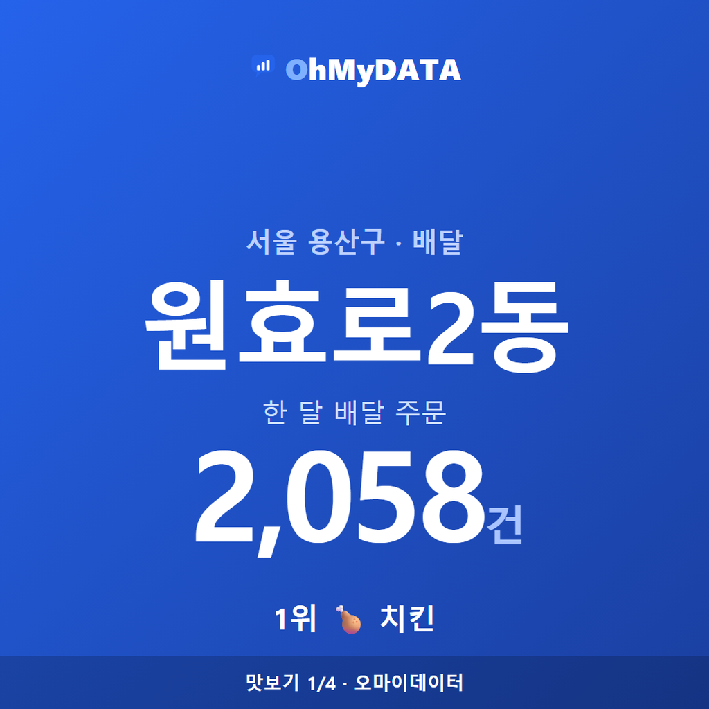 원효로2동 맛보기 1/4