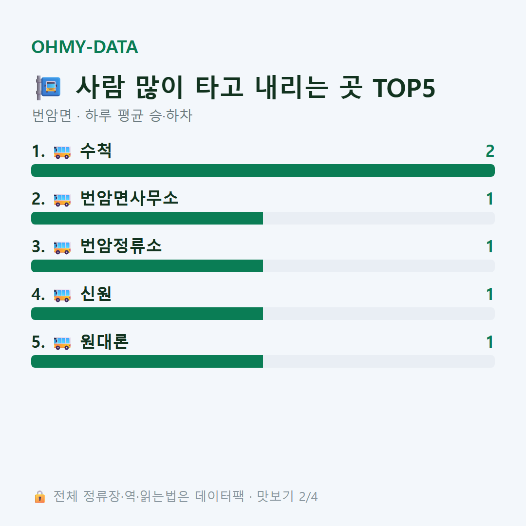 번암면 맛보기