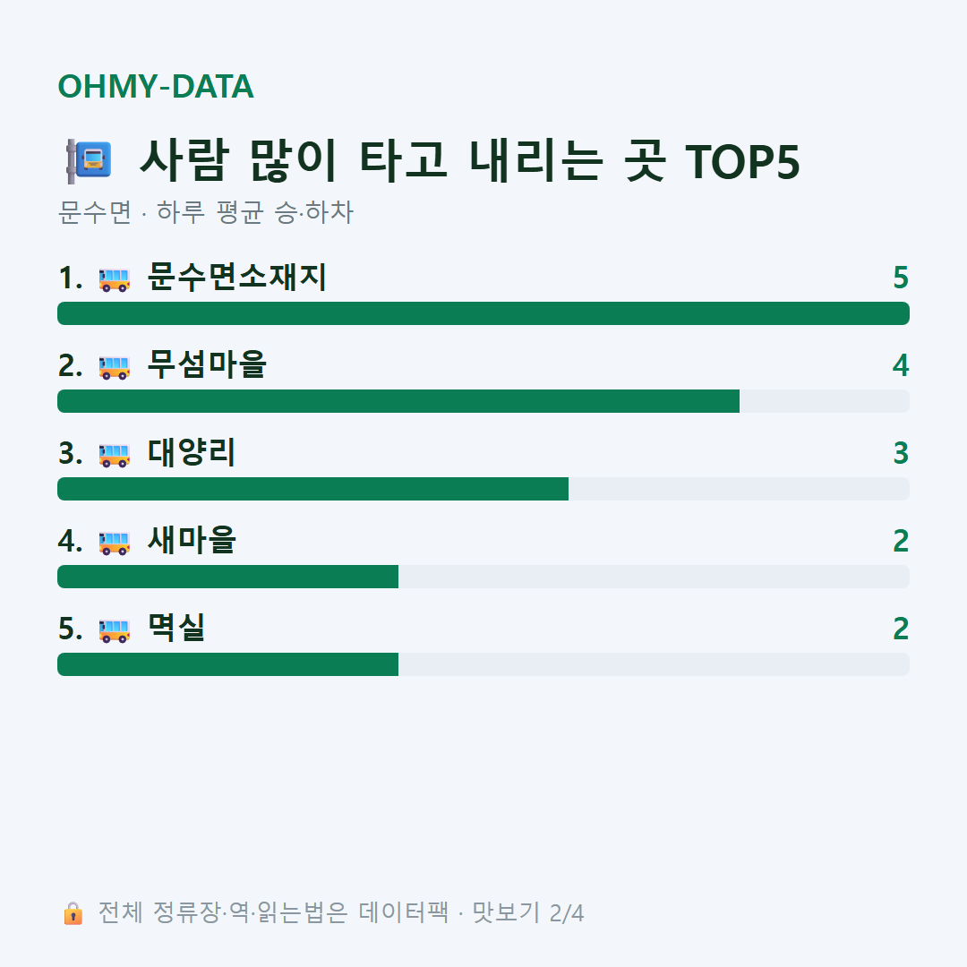 문수면 맛보기