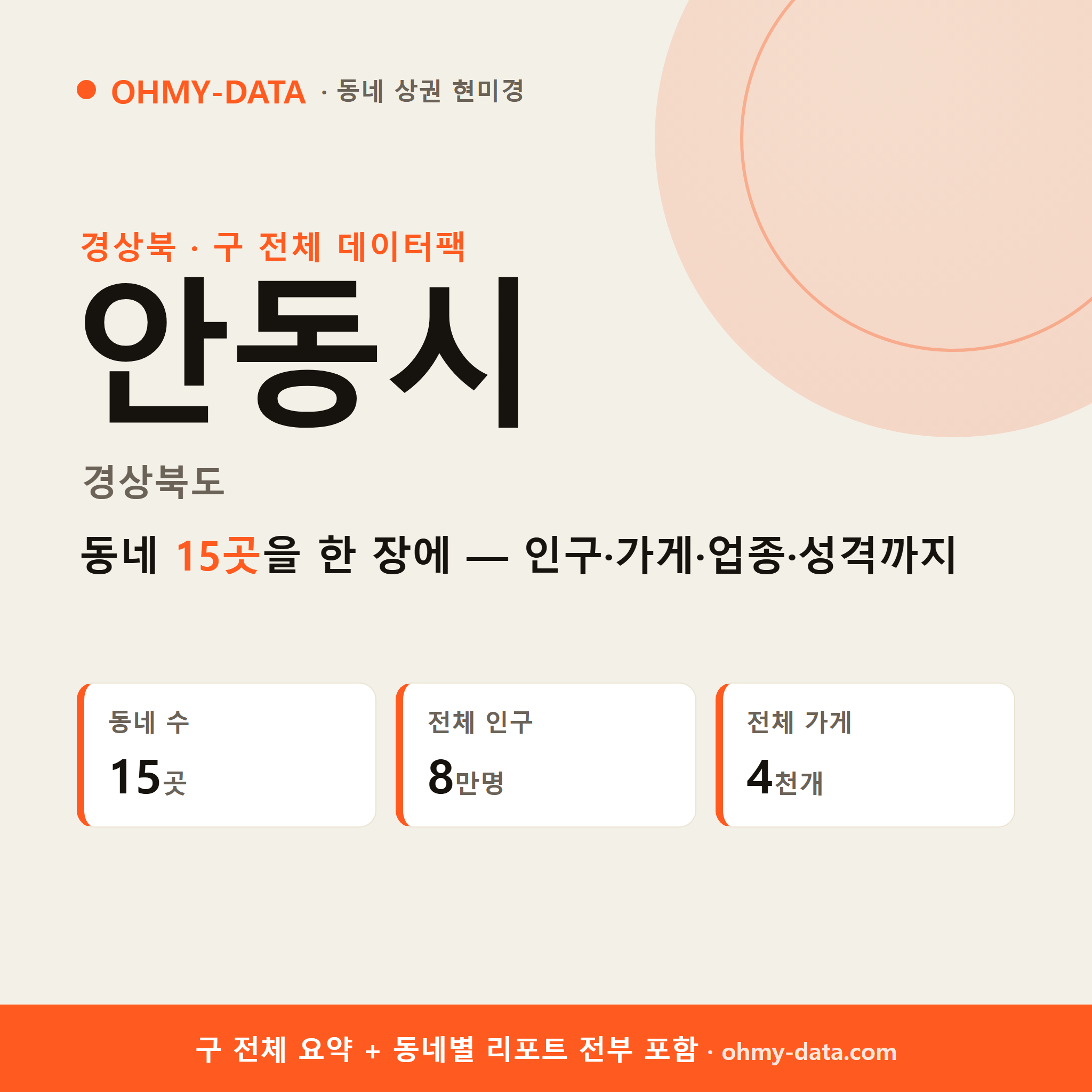 안동시 상권 데이터팩