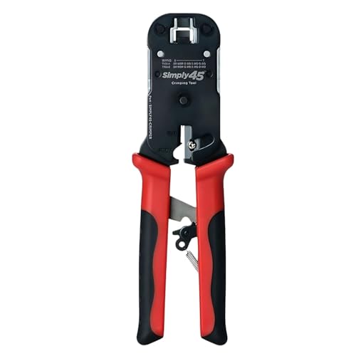 Simply45 RJ45 크림프 툴 S45-C100 UTP STP 패스스루 1번 사진