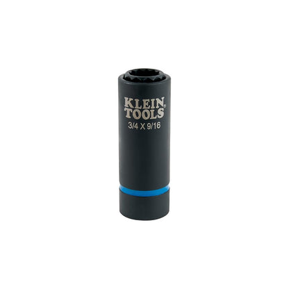 KLEIN TOOLS 2-in-1 SAE 임팩트 소켓 세트 6피스 12각 딥 소켓 16번 사진