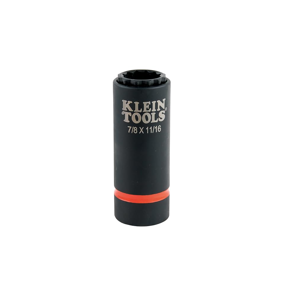 KLEIN TOOLS 2-in-1 SAE 임팩트 소켓 세트 6피스 12각 딥 소켓 13번 사진