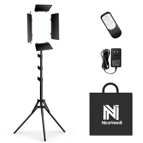 NiceVeedi 비디오 라이트 키트 13인치 삼각대 포함 1번 사진