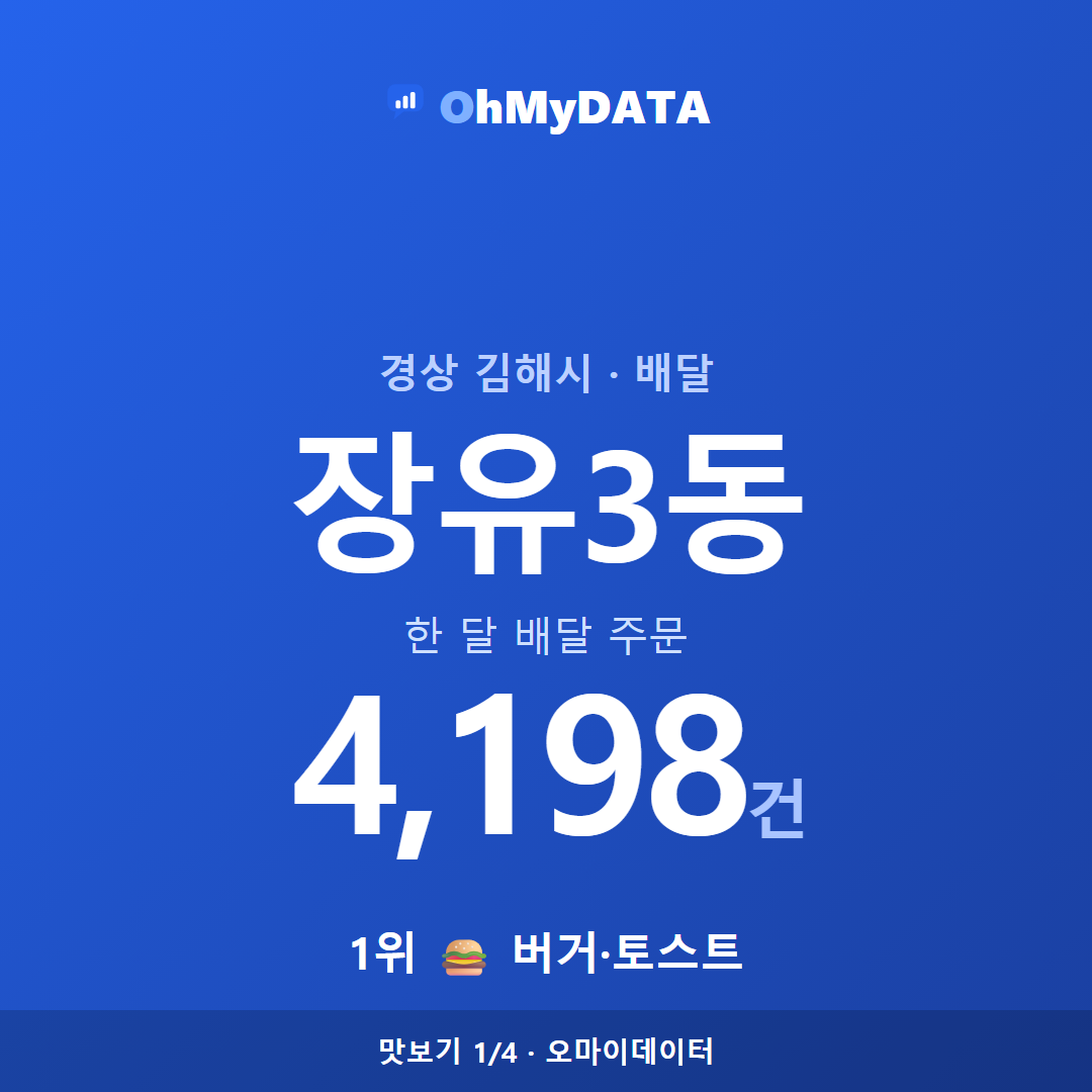 장유3동 맛보기 1/4