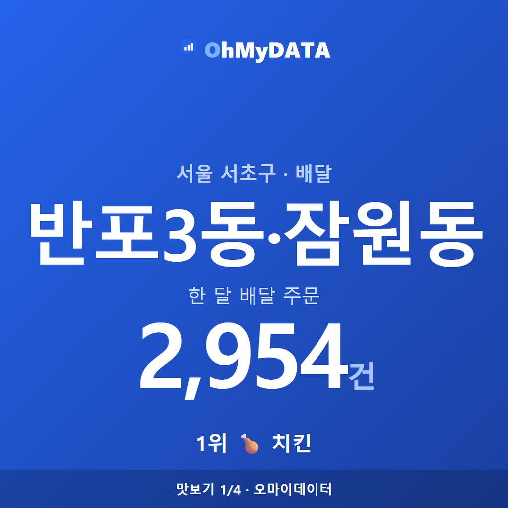 반포3동·잠원동 맛보기 1/4
