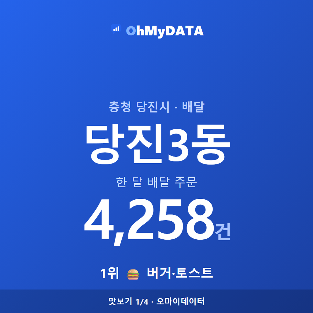 당진3동 맛보기 1/4