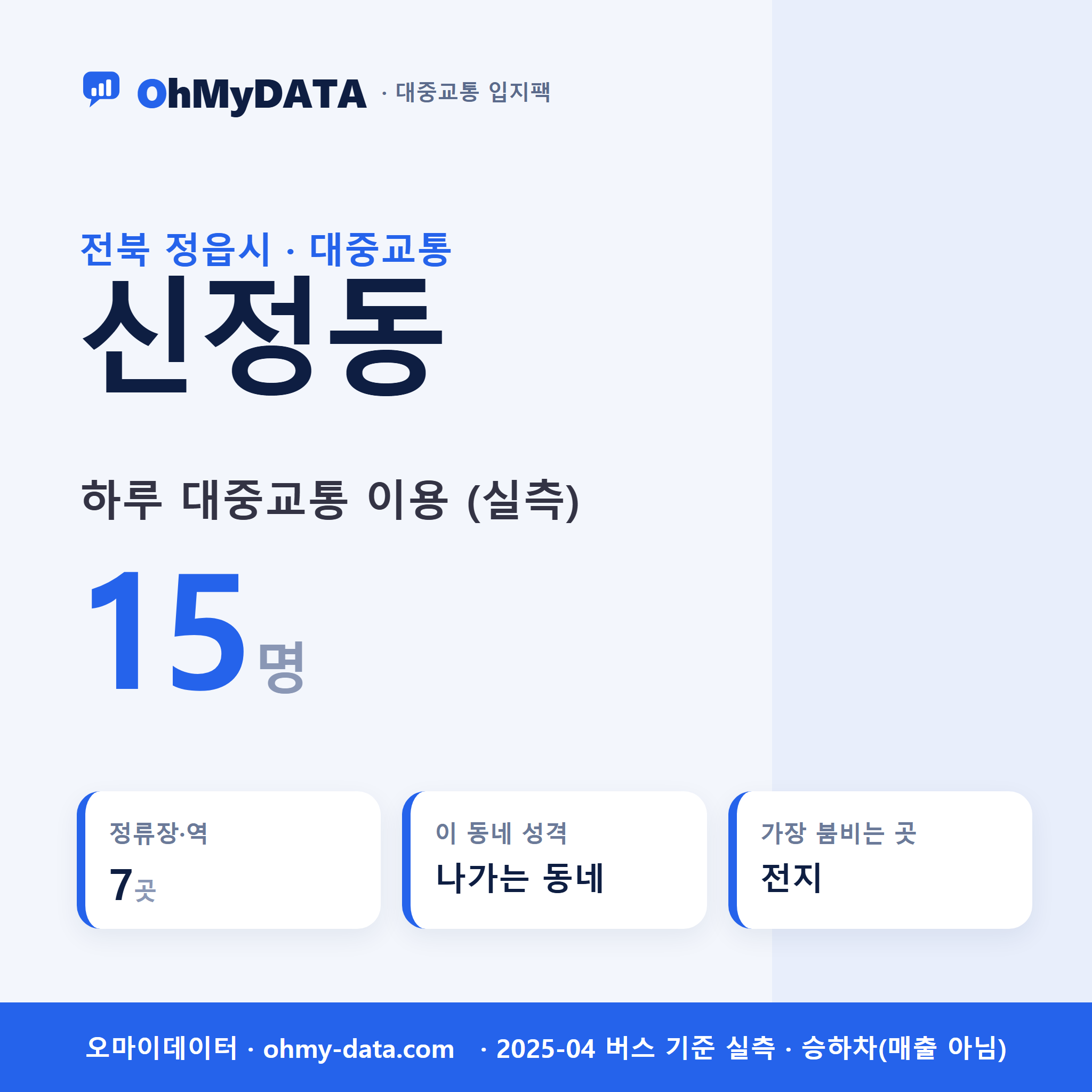 신정동 대중교통 입지팩 표지