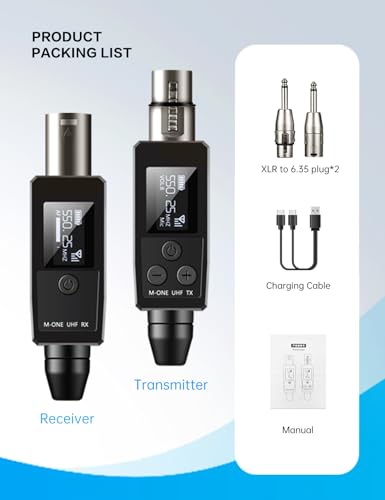 EBJ 무선 마이크 송수신기 M-ONE UHF 48V 팬텀 전원 XLR 9번 사진