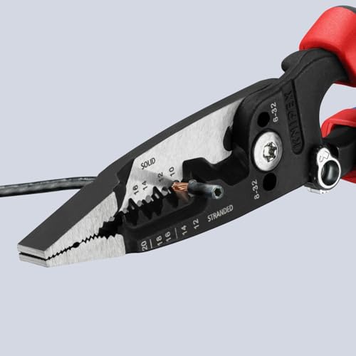 KNIPEX 단조 와이어 스트리퍼 10-20 AWG 6-32 8-32 나사 절단 2번 사진