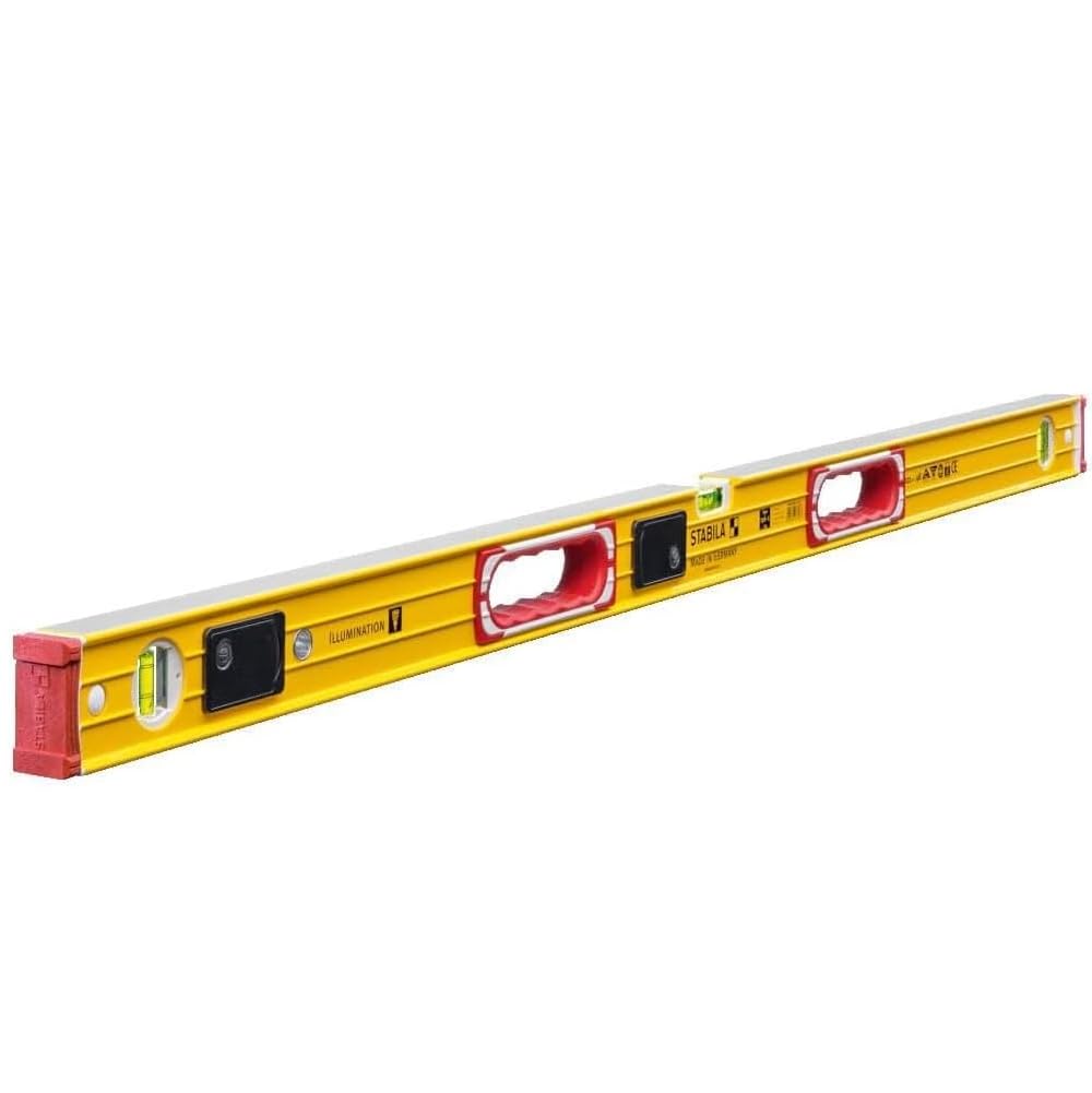 Stabila 196-2 LED 조명 수평계 AAA 배터리 충격흡수 엔드캡