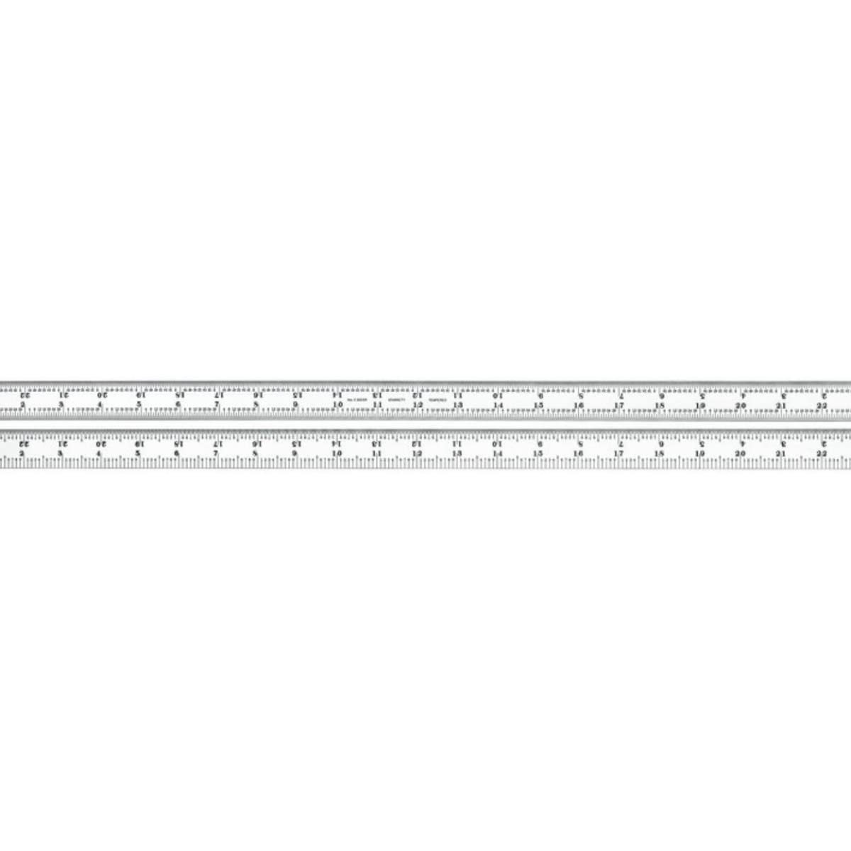 Starrett 세미플렉시블 스틸 자 C303SR-24 24인치 1/50인치 두께 1번 사진