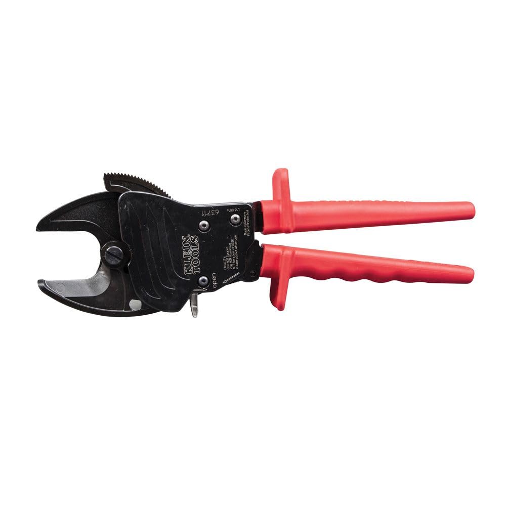 KLEIN TOOLS 63711 라쳇 와이어 케이블 커터 600 MCM 구리 절단 10번 사진