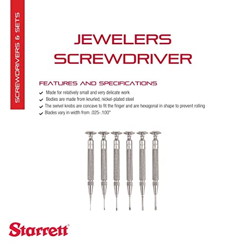 Starrett 쥬얼러 스크루드라이버 세트 너얼드 그립 2번 사진