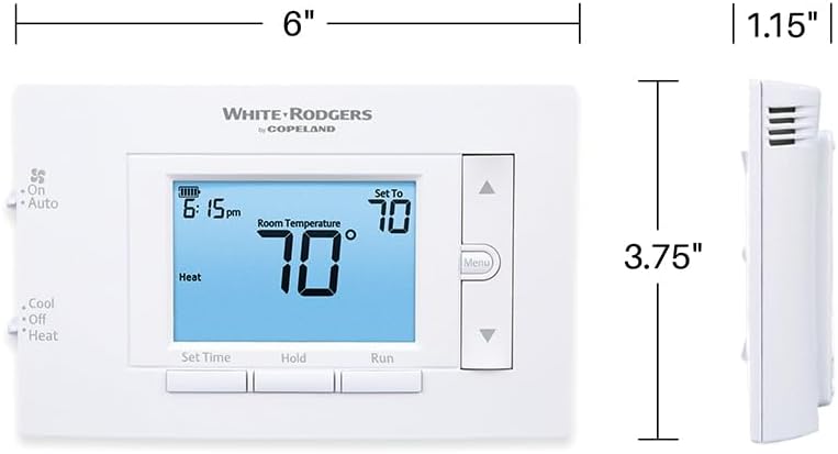 White-Rodgers 80 Series 프로그래머블 단일 단계 온도조절기 1F83C-11PR 4번 사진