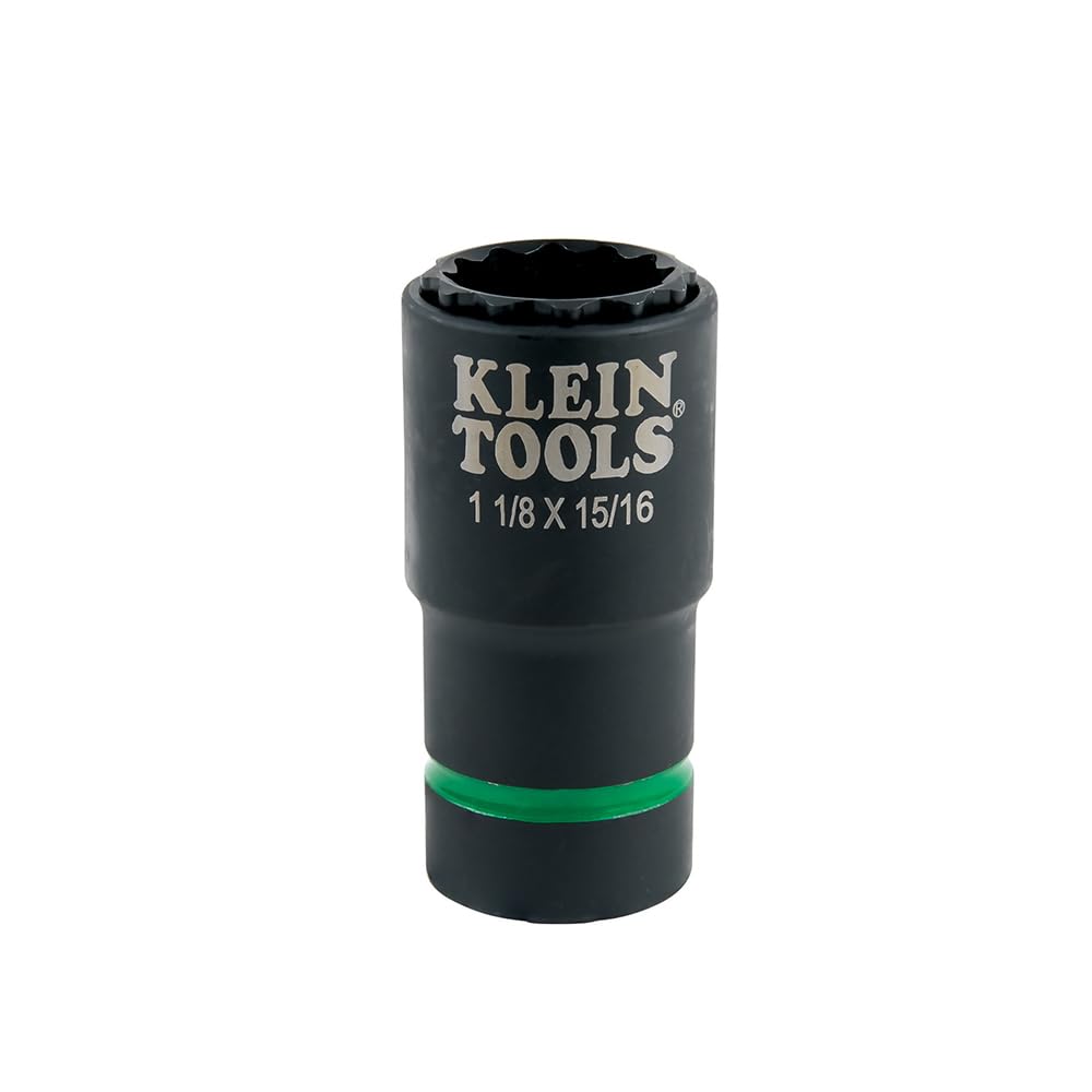 KLEIN TOOLS 2-in-1 SAE 임팩트 소켓 세트 6피스 12각 딥 소켓 1번 사진