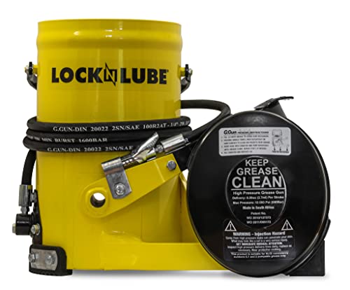 LockNLube 발 작동식 그리스 건 G.Gun 10,000 PSI 2m 유압 호스 중장비용 2번 사진