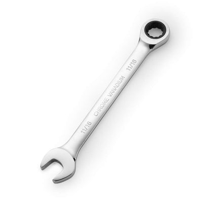 FLZOSPER 래칫 렌치 세트 18피스 6-22mm·24mm 미터 72톱니 CR-V 공구 가방 포함