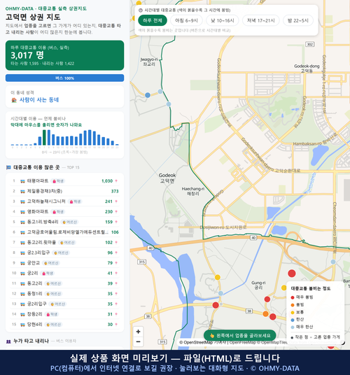 인터랙티브 지도 미리보기(실제 상품은 클릭형 HTML)