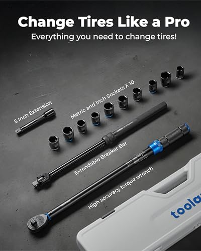 toolant 1/2 Inch 클릭 토크 렌치 13종 세트 25-250 FT.LB 2번 사진