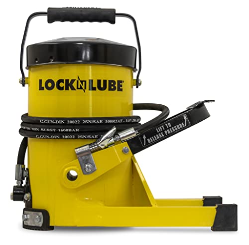 LockNLube 발 작동식 그리스 건 G.Gun 10,000 PSI 2m 유압 호스 중장비용 1번 사진