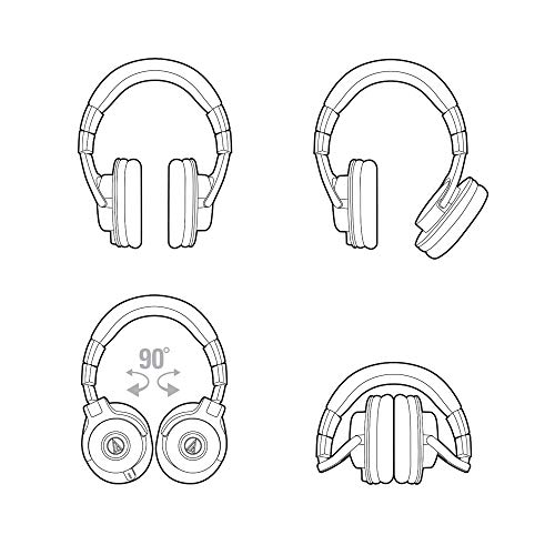 Audio-Technica ATH-M40x 스튜디오 모니터 헤드폰 40mm 8번 사진
