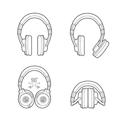 Audio-Technica ATH-M40x 스튜디오 모니터 헤드폰 40mm 8번 사진