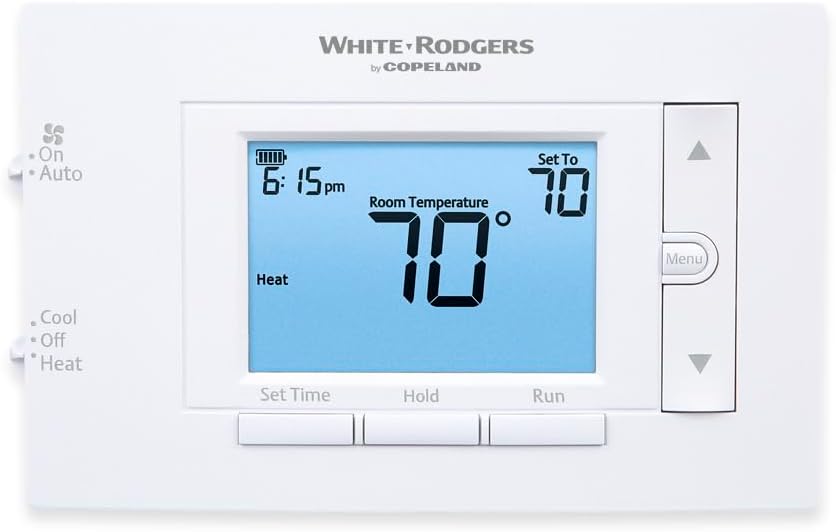 White-Rodgers 80 Series 프로그래머블 단일 단계 온도조절기 1F83C-11PR 1번 사진