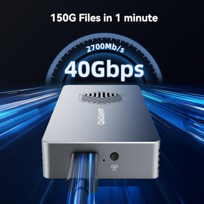 ANYOYO M.2 NVMe SSD 외장케이스 40Gbps 쿨링팬 JHL7440 4/3/USB4 11번 사진