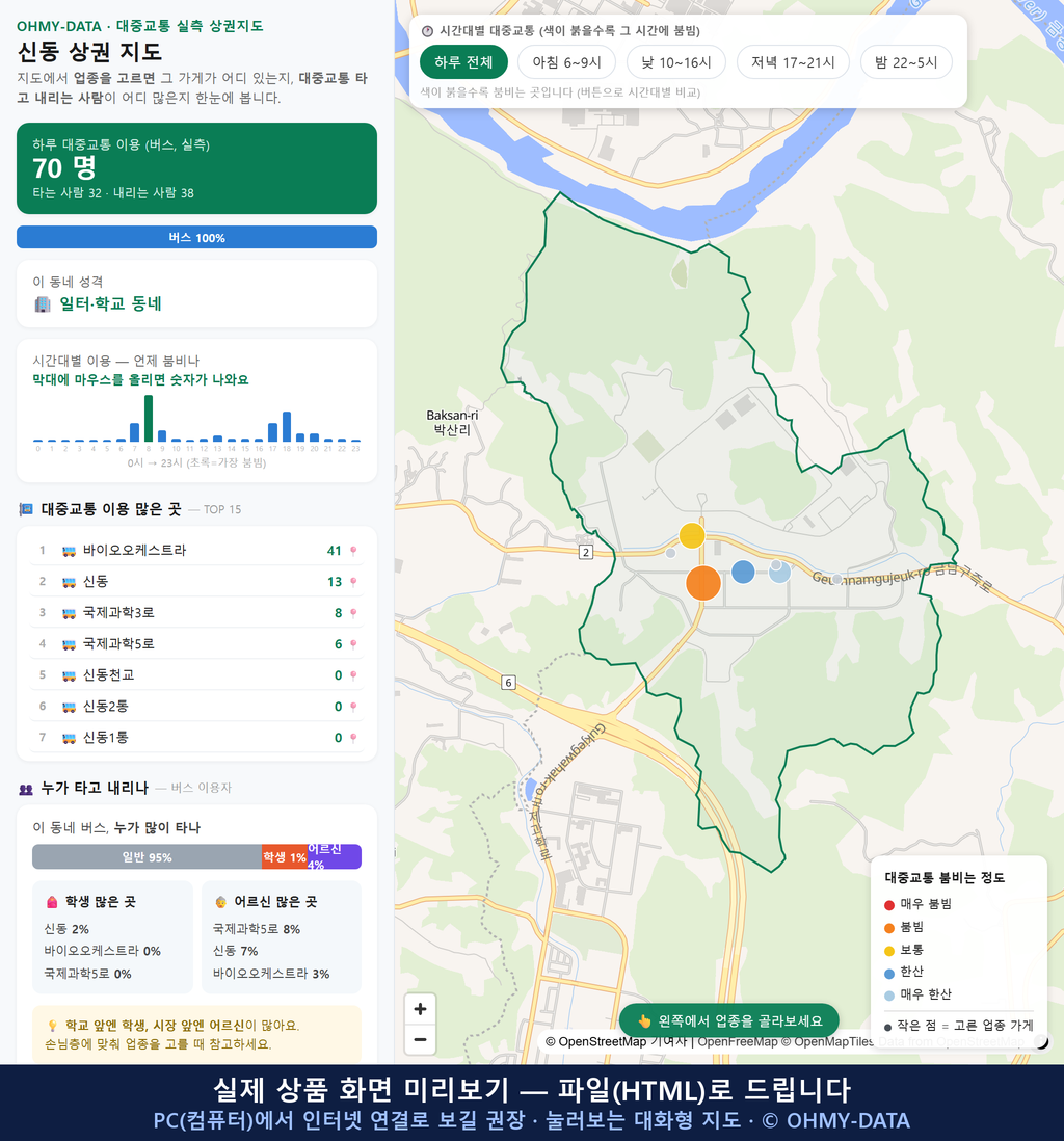 인터랙티브 지도 미리보기(실제 상품은 클릭형 HTML)