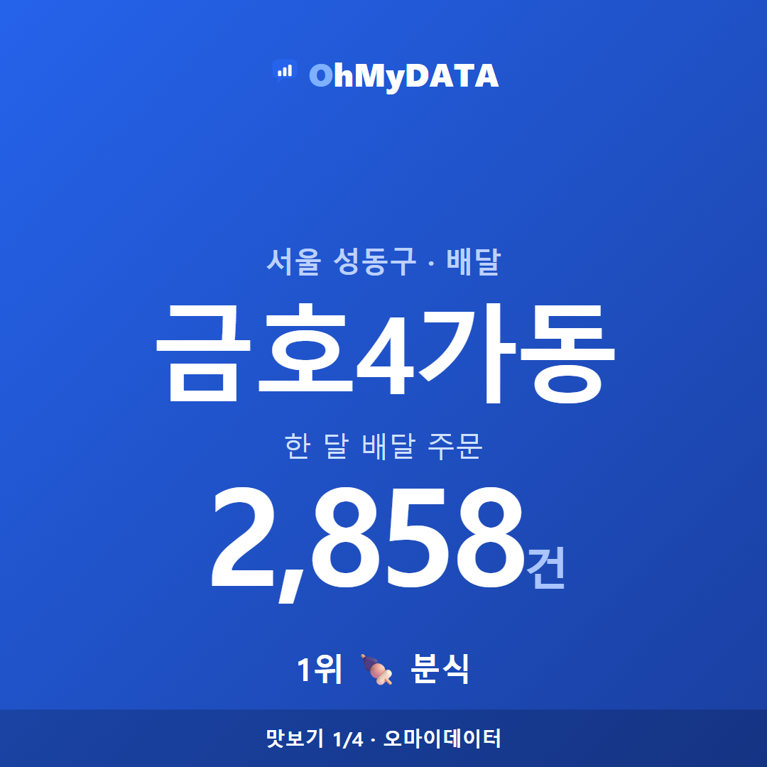 금호4가동 맛보기 1/4