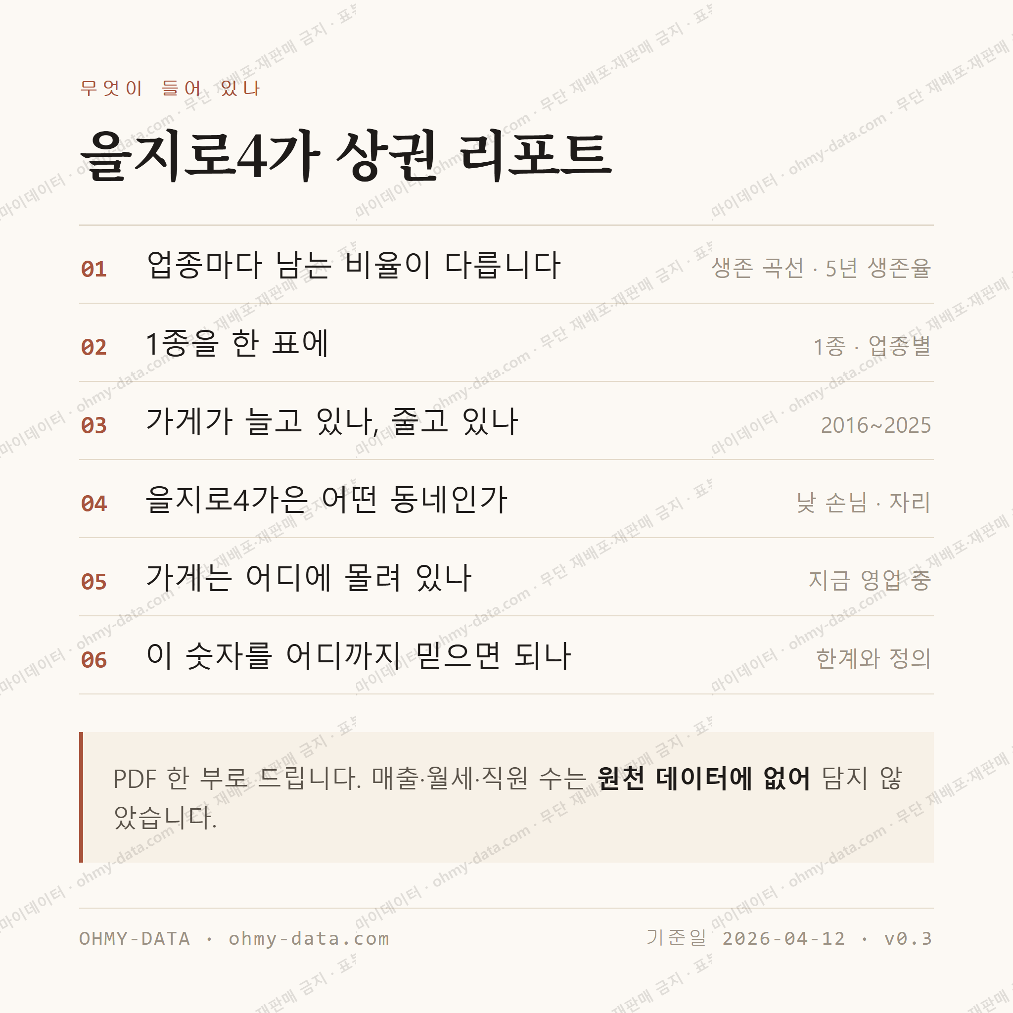 을지로4가 맛보기 4