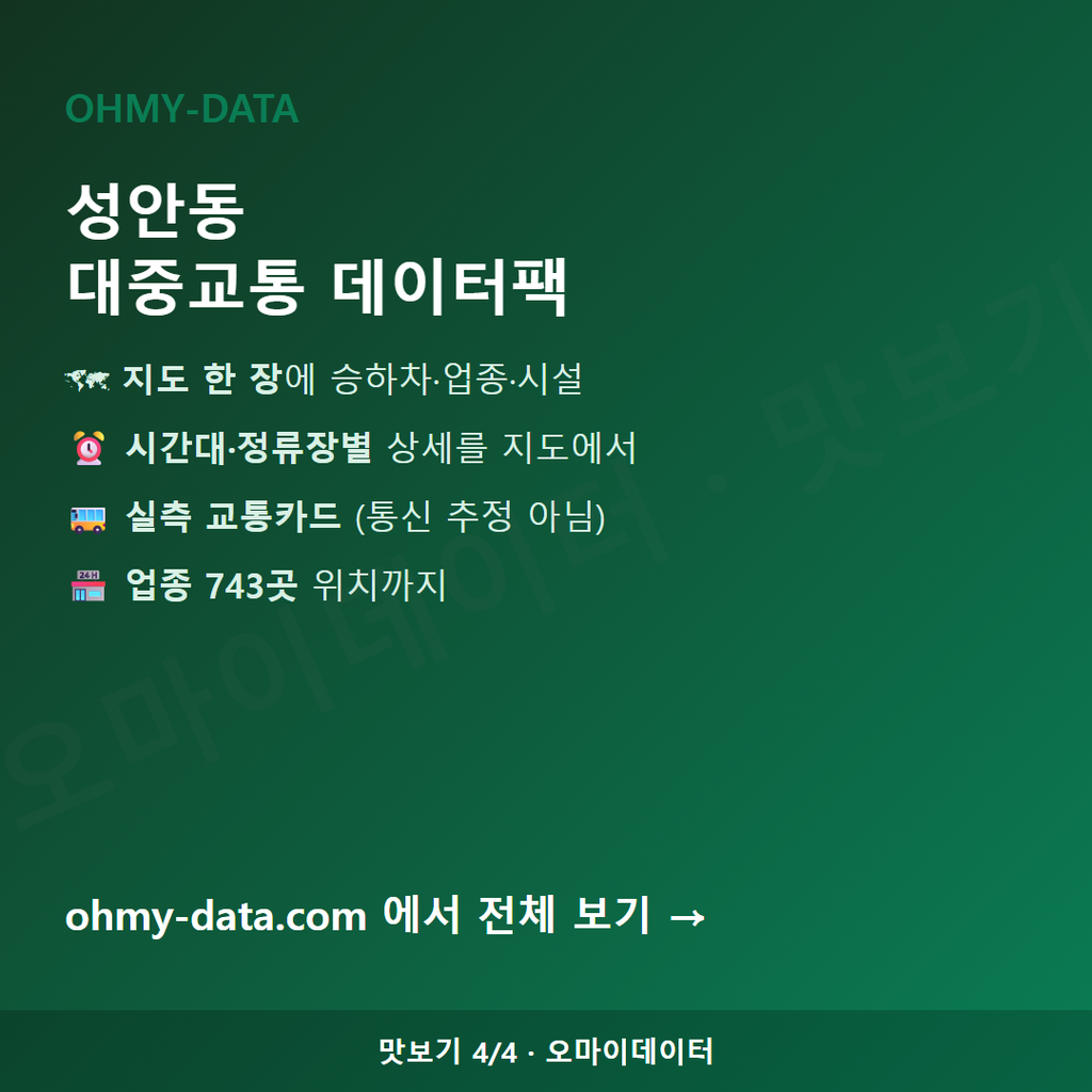 성안동 맛보기