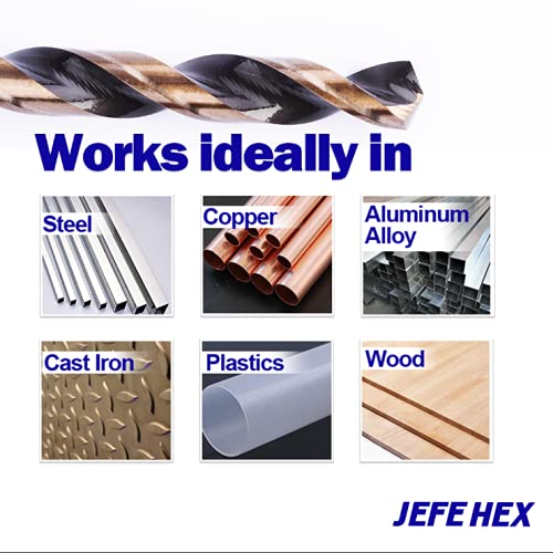 JEFE HEX 3-Flat 드릴 비트 세트 13pcs 4번 사진