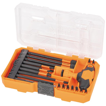 KLEIN TOOLS 33804 교체형 라체팅 T-핸들 세트 23피스 9번 사진