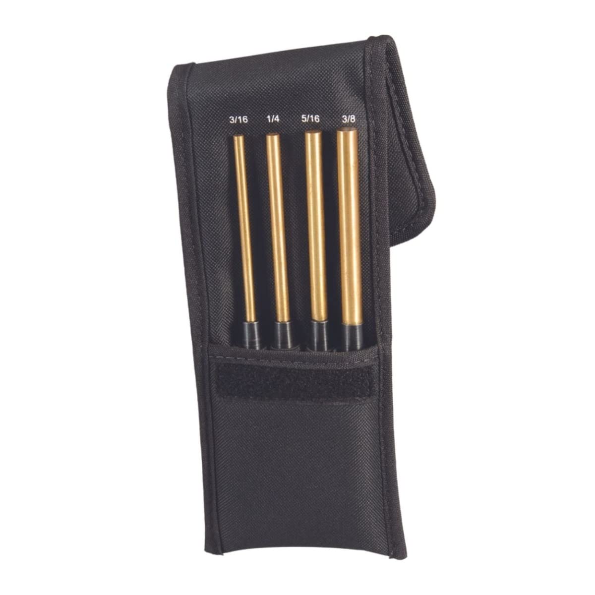 Starrett 엑스트라 롱 황동 드라이브 핀 펀치 세트 너얼드 그립 파우치 1번 사진
