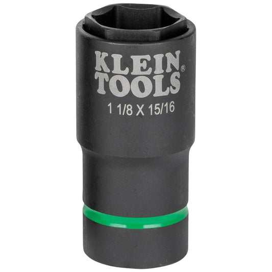 Klein Tools 66060 2-in-1 딥 임팩트 소켓 1/2인치 3/8인치 육각 1번 사진