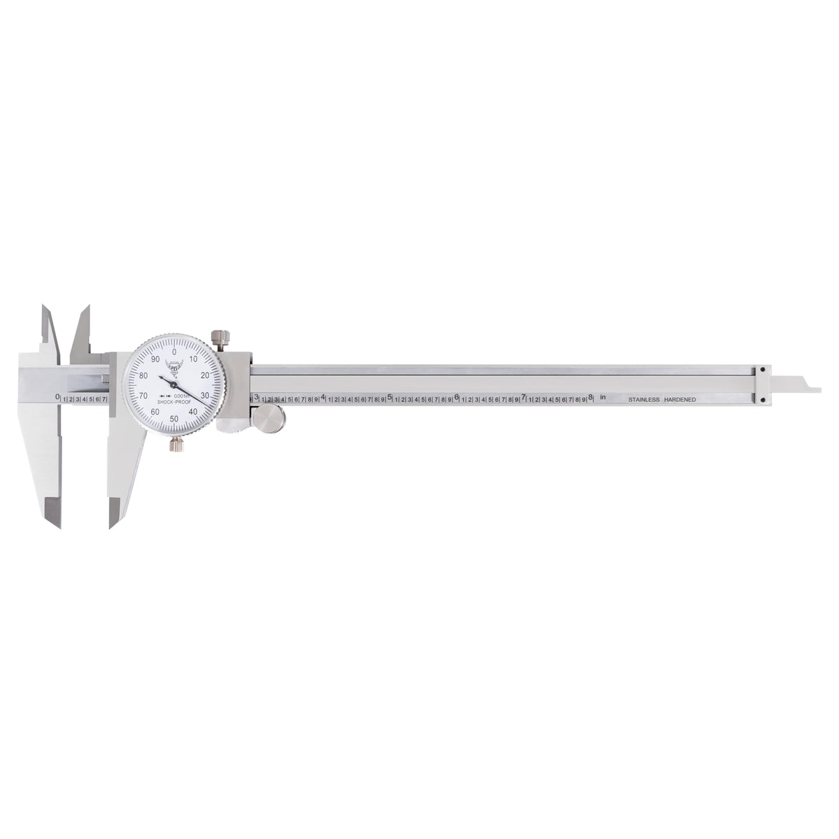 PEC Tools 다이얼 캘리퍼스 스테인리스 충격방지 정밀 측정 공구 ±0.001인치 10번 사진