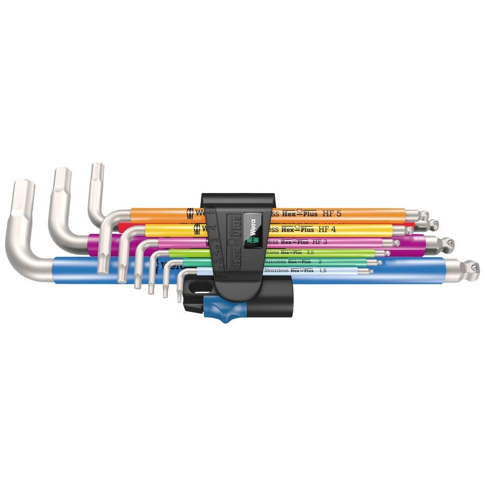 Wera 3950/9 시리즈 Hex-Plus L-키 육각렌치 세트 1번 사진