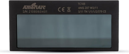 AMERIARC 자동 다크닝 용접 렌즈 2x4 Shade 9 TIG 용접 헬멧 교체용 1번 사진