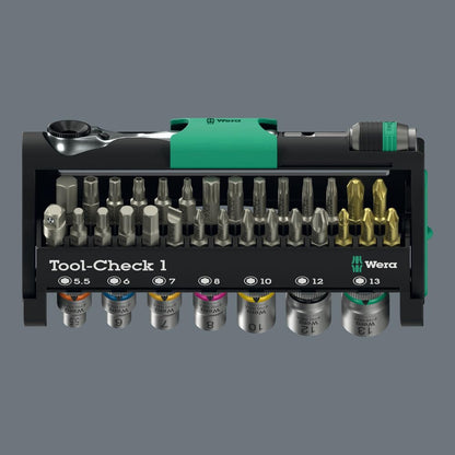 Wera Tool-Check 1 공구 세트 1/4인치 소켓 어댑터 포함 38피스 3번 사진