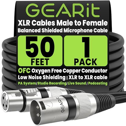 GEARit 22AWG OFC XLR 케이블 100 FT 수 to 암 1번 사진
