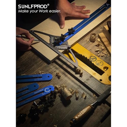 SUNLFPROD 계단 트레드 측정 게이지 공구 듀얼 솔리드 너트 잠금 12번 사진