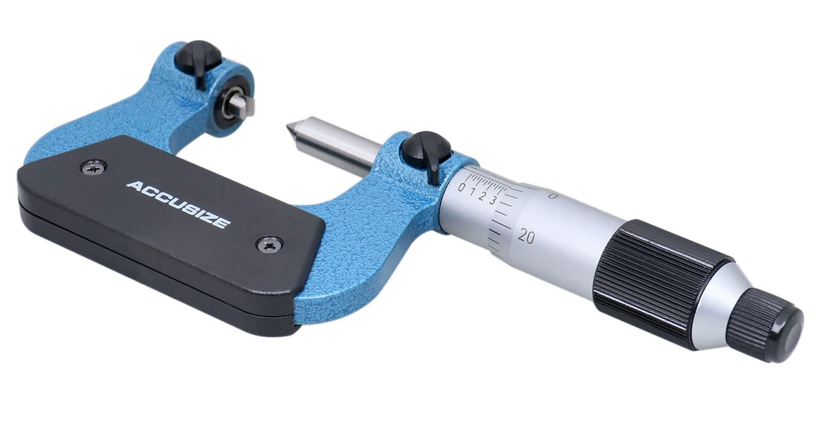 Accusize Industrial Tools 나사산 마이크로미터 0.0001" 0-1인치 1-2인치 5-6인치 3번 사진