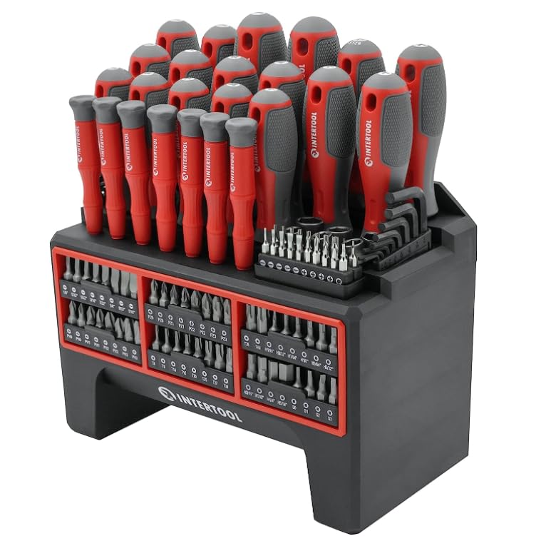 INTERTOOL 드라이버 비트 세트 거치대 포함 114피스 VT08-3372 1번 사진