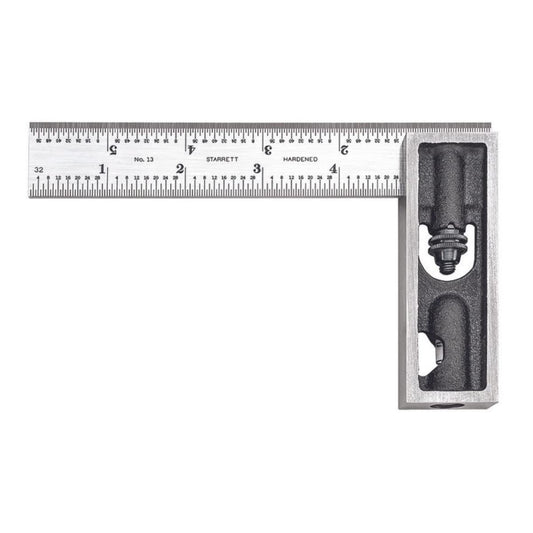 Starrett 스틸 더블 스퀘어 직각자 6" 블레이드 4R 눈금 1번 사진