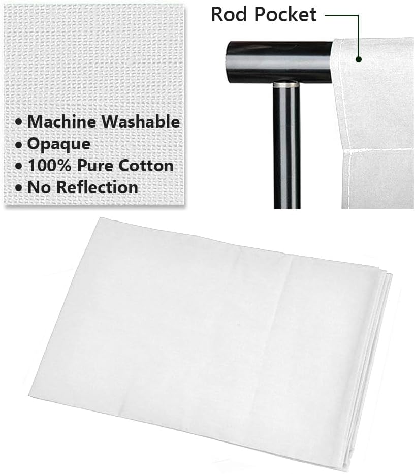HYJ-INC 스튜디오 배경 12 x 10ft 100% Muslin White Backdrop with 10 x 8.5ft Stand Kit HYJ-1018 6번 사진