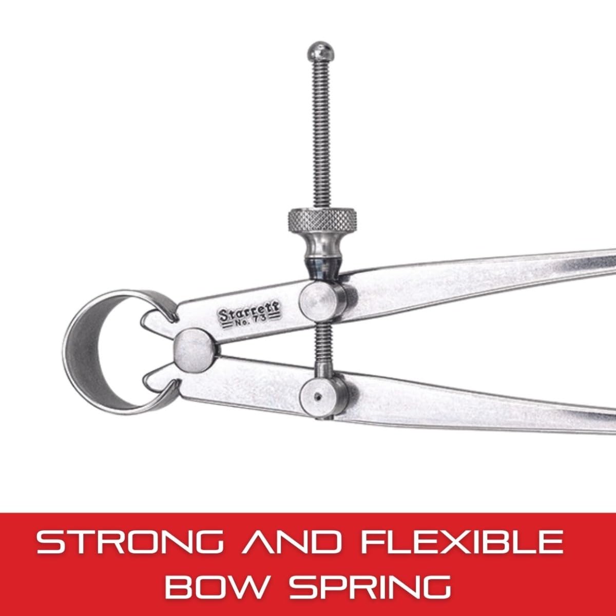 Starrett 73A-4 인사이드 스프링 캘리퍼스 4인치 스틸 플랫 레그 5번 사진