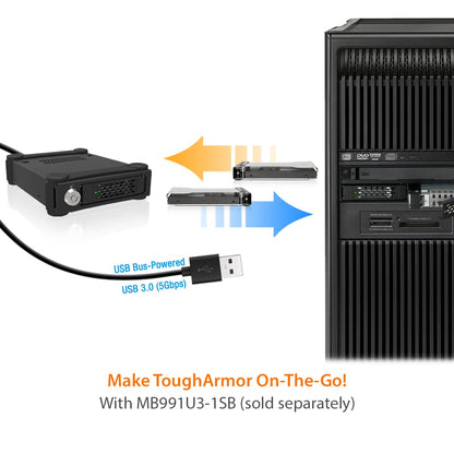 ICY DOCK ToughArmor ODD Series 2.5인치 SATA SAS HDD SSD 슬림 ODD 베이 8번 사진