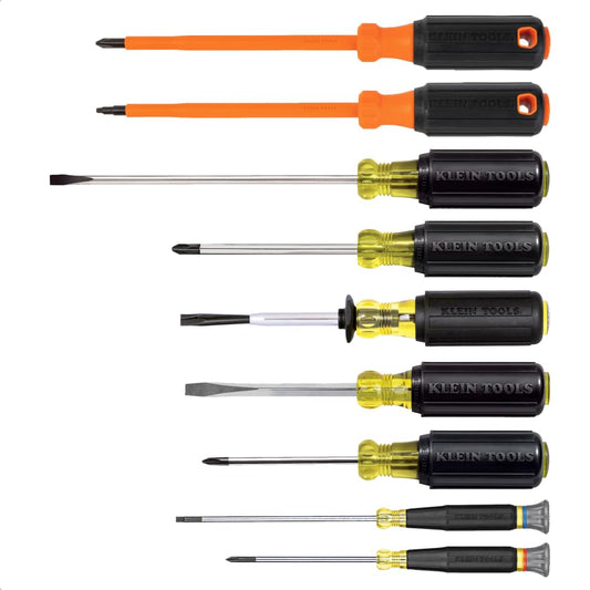 Klein Tools 스크루드라이버 세트 9피스·20피스 십자·일자·토크스 색상 구분 손잡이 자석 포함 1번 사진